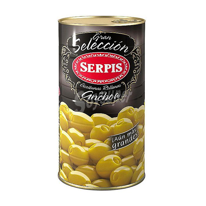 Aceitunas rellenas de anchoa Gran Selección Serpis