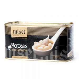 Potxas con codorniz Miset (en lata)